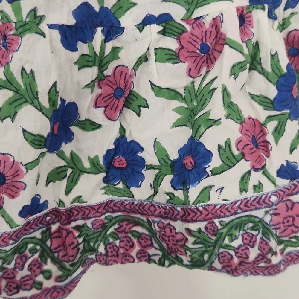Pretty cotton floral tunic top or mini dress in very good condition! - Picture 4 of 8